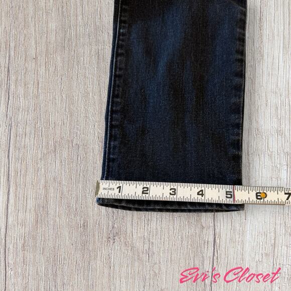 Old Navy Pop Icon Skinny Jeans Women's Black Denim Distressed Mid-Rise. Sz 16 - Picture 12 of 13